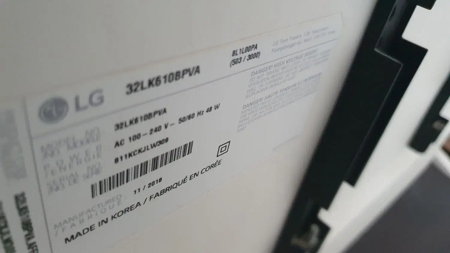 LED الجی ۳۲ اینچ|تلویزیون و پروژکتور|میناب, |دیوار