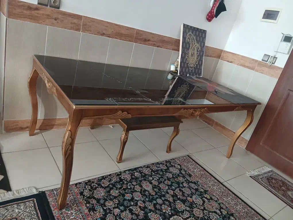 میز ناهارخوری ۸نفره|میز و صندلی غذاخوری|شهرکرد, |دیوار