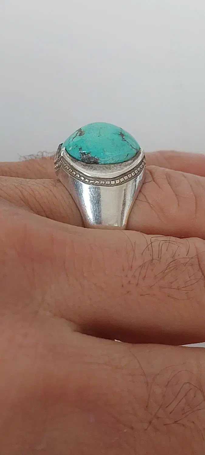 انگشتر نقره فیروزه|جواهرات|رشت, یخسازی|دیوار