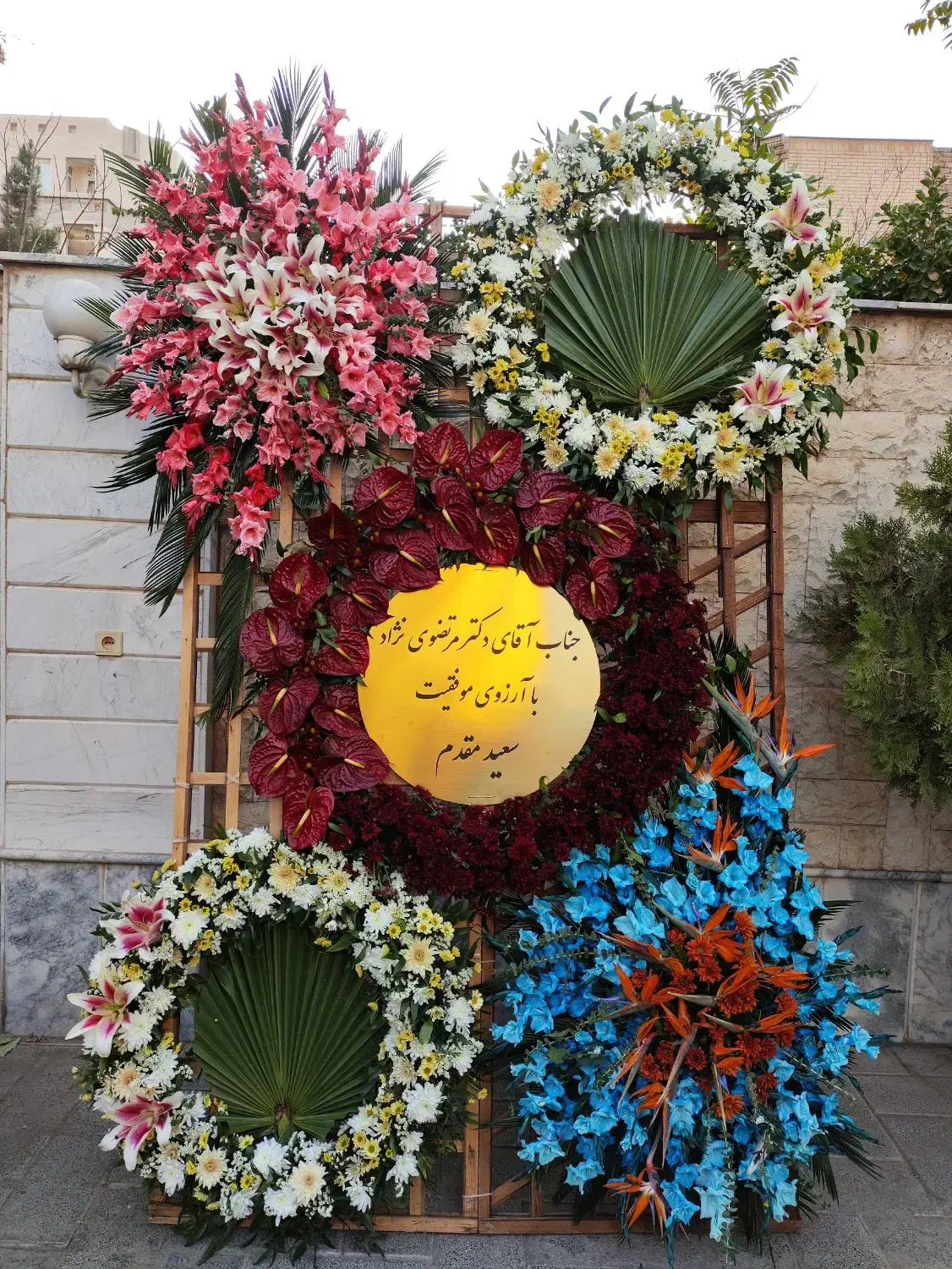 پایه گل تبریک/ افتتاحیه/ تاج گل افتتاحیه هدیه|گل و گیاه طبیعی|مشهد, فرهنگیان (شهرک غرب)|دیوار