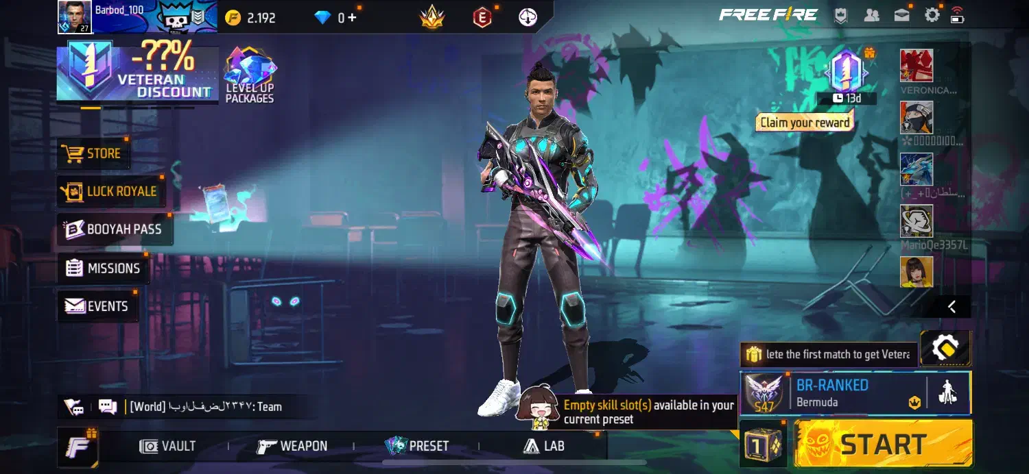 اکانت فری فایر سیو فیسبوک دارای اسکین کبرا|کنسول، بازی ویدئویی و آنلاین|رشت, پل تالشان|دیوار