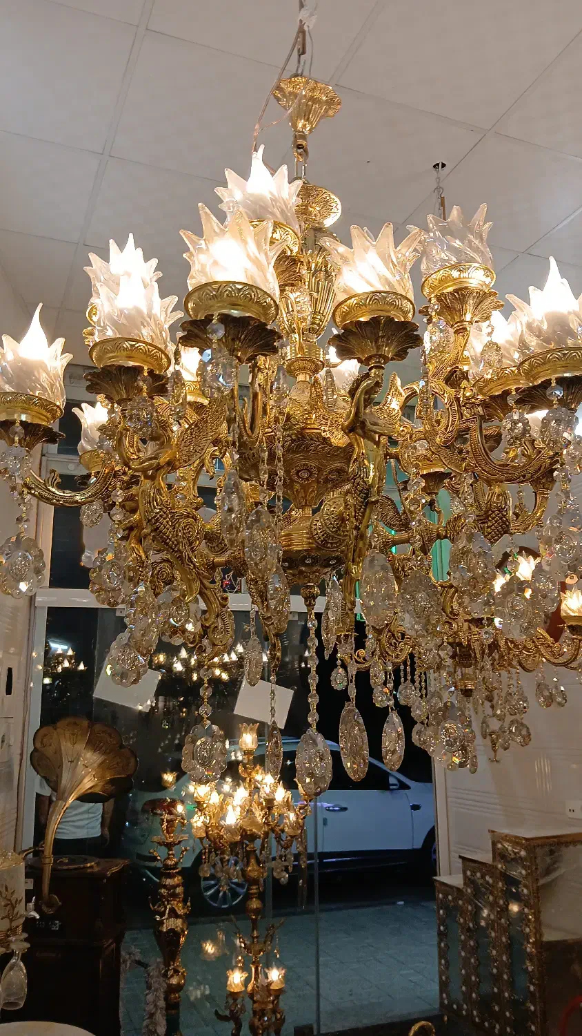 برنز کده طاها|لوستر و چراغ آویز|فشاپویه, |دیوار