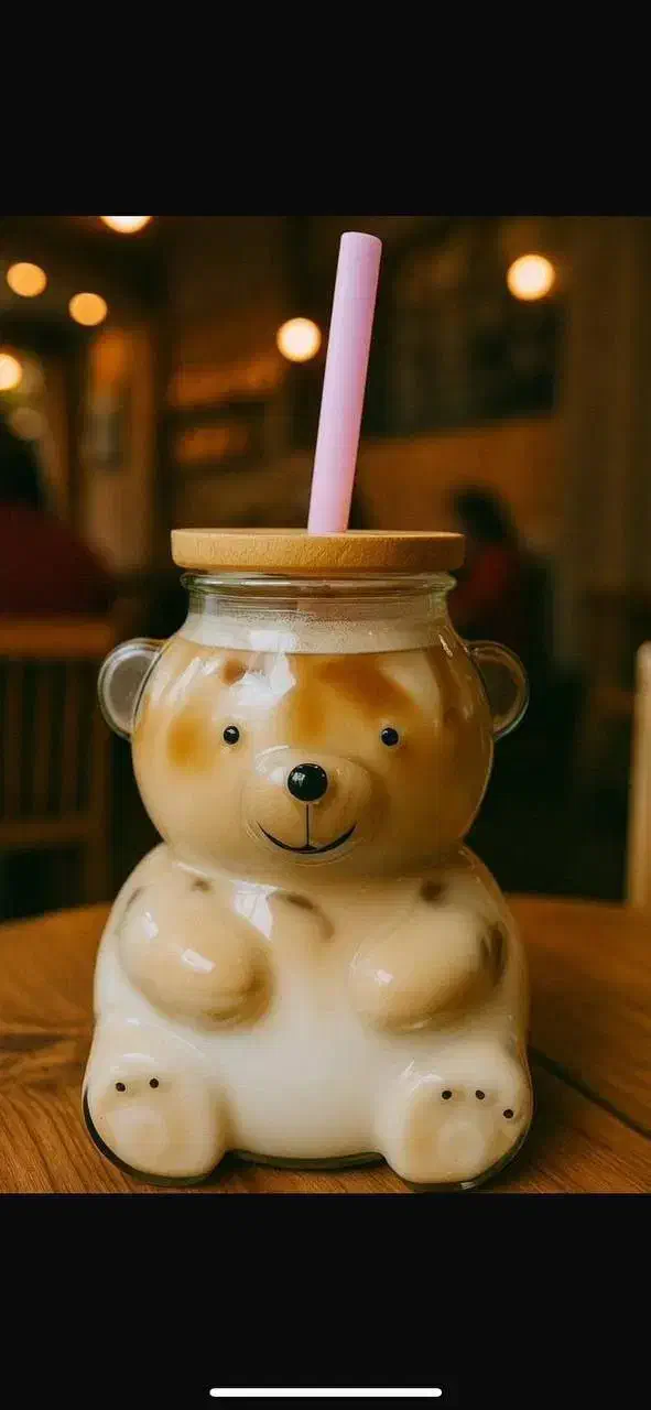 لیوان اسموتی خرسی (گالری کوروش)|حراج|بیرجند, |دیوار