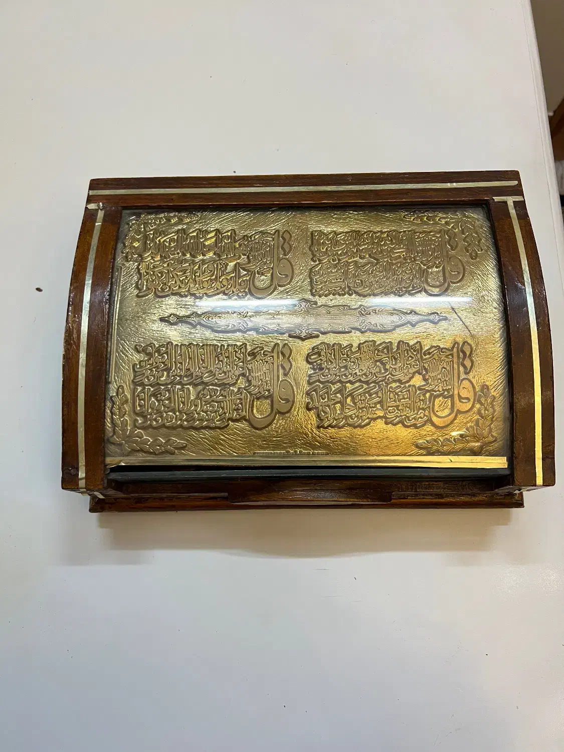 جعبه قرآن و تسبیح چوبی|صنایع دستی و سایر لوازم تزئینی|شاهرود, |دیوار