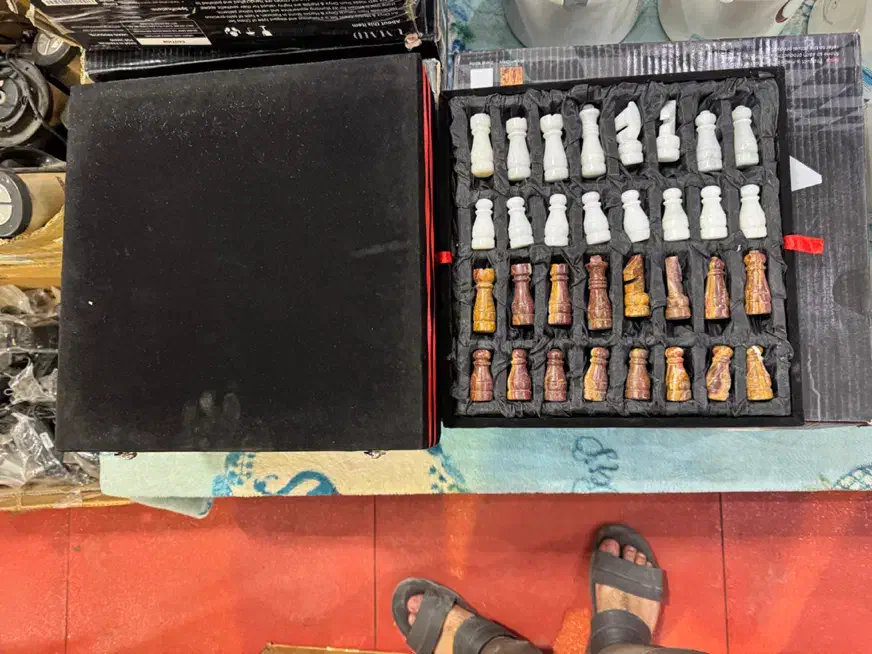 شترنج تمام سنگ شیک مجلسی خاص|کلکسیون و سرگرمی|گنبد کاووس, |دیوار