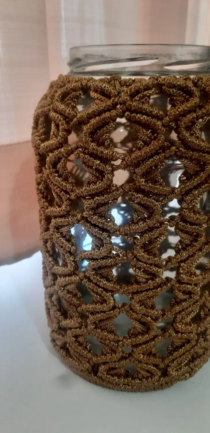 گلدون مکرومه|صنایع دستی و سایر لوازم تزئینی|گرگان, |دیوار