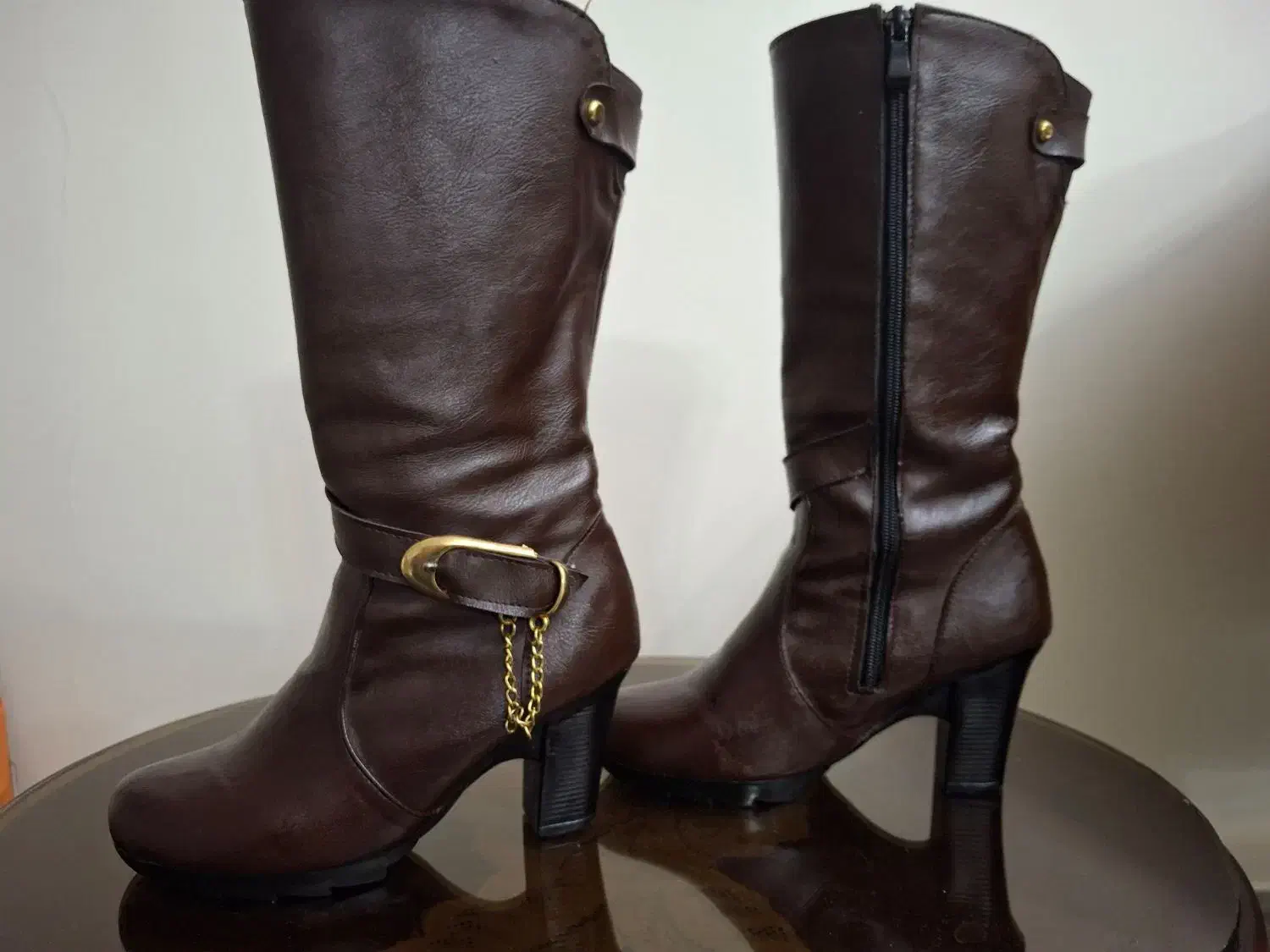 2جفت چکمه چرم قهوه ای و عسلی سایز 38|کیف، کفش، کمربند|تهران, باغ فیض|دیوار