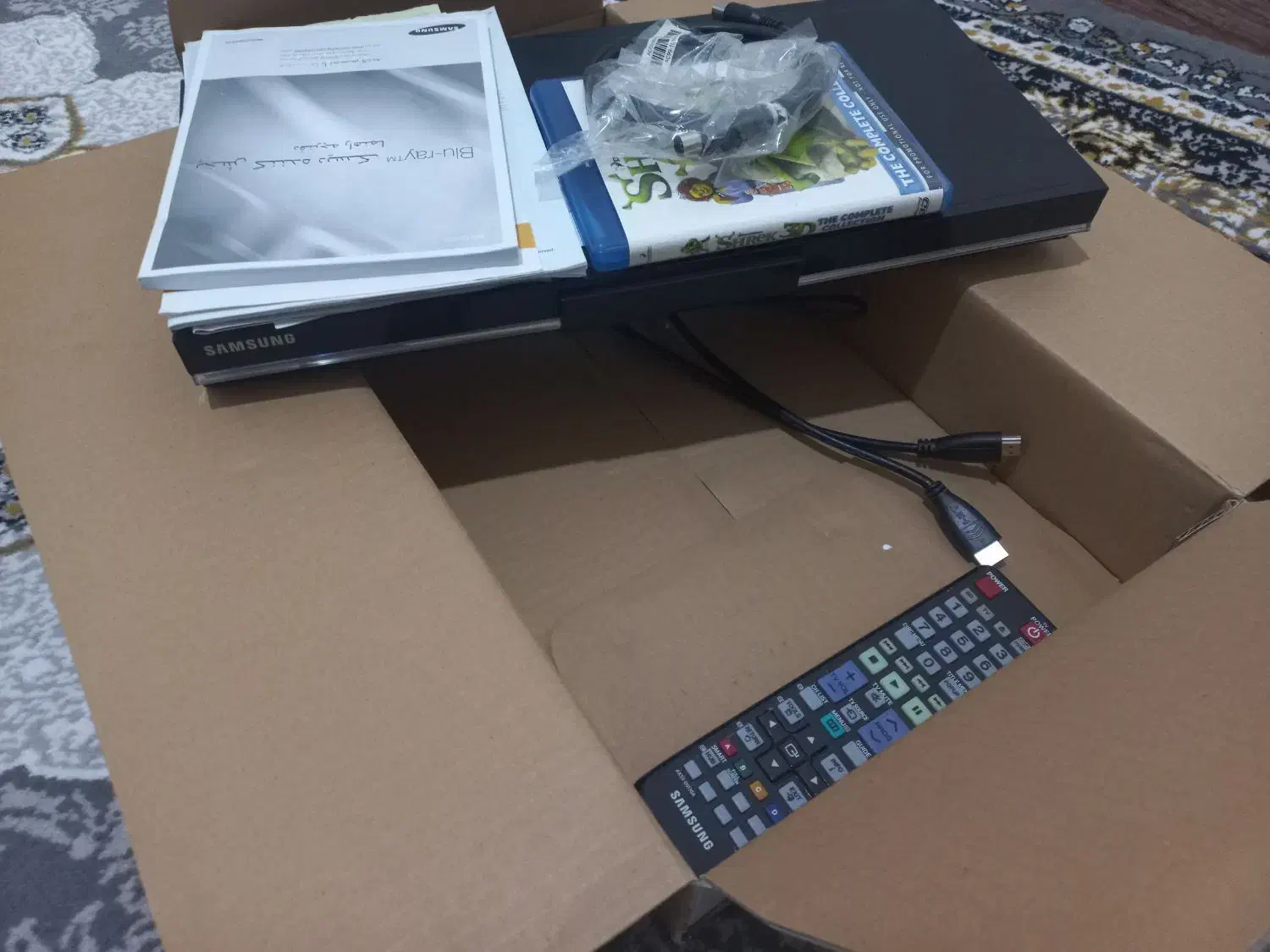 دی وی دی سه بعدی سامسونگ با دوتاعینک سه بعدی|پخش‌کننده DVD و ویدیو|مرند, |دیوار