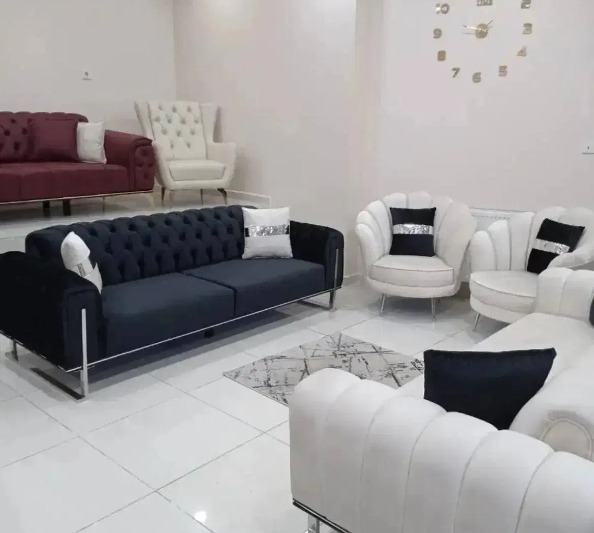 مبلمان راحتی صدفی|مبلمان خانگی و میز عسلی|ایوانکی, |دیوار