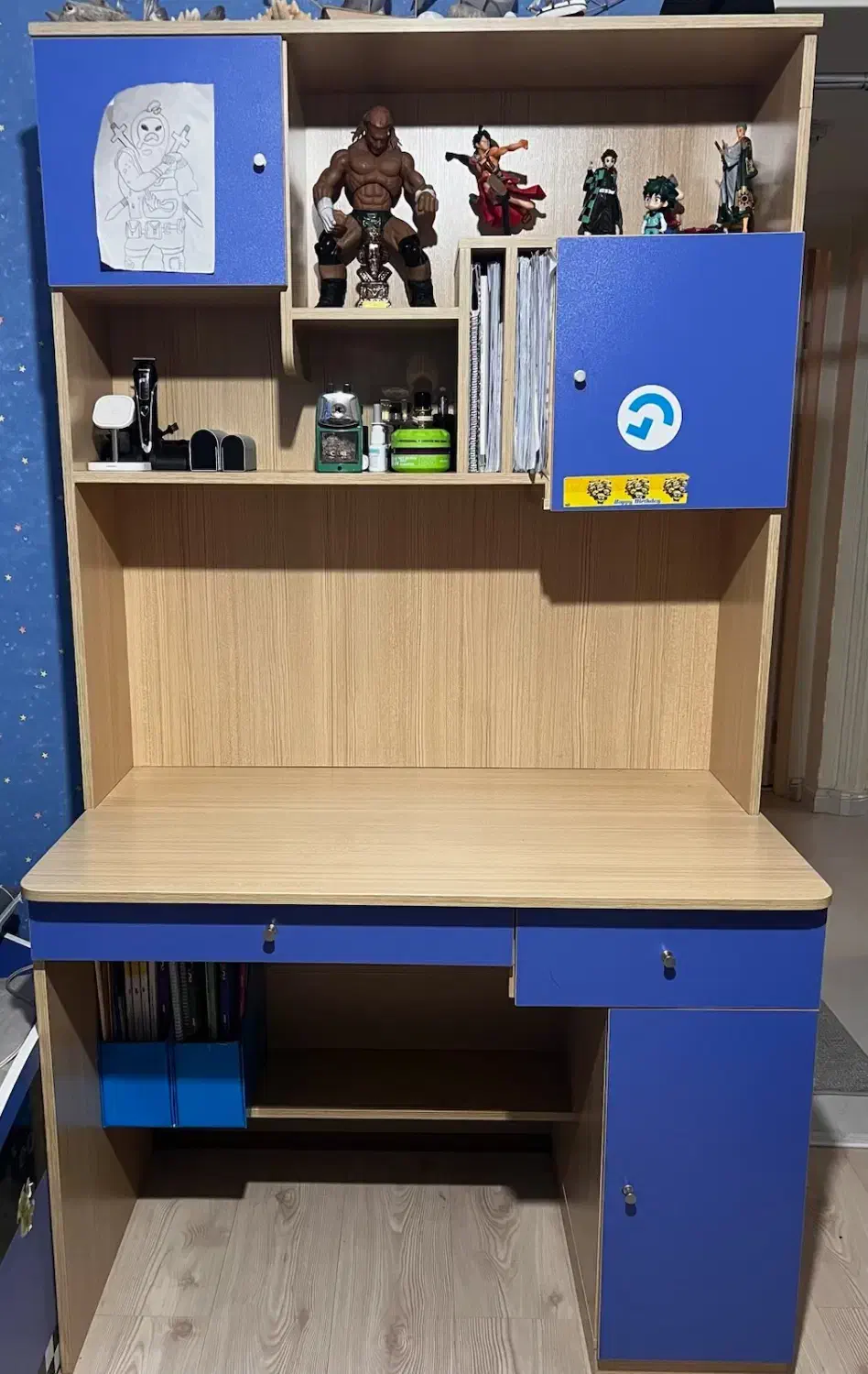 تخت نوجوان طرح ماشین با تشک ، میز تحریر ،2 عدد کمد|تخت و سرویس خواب|تهران, سعادت‌آباد|دیوار