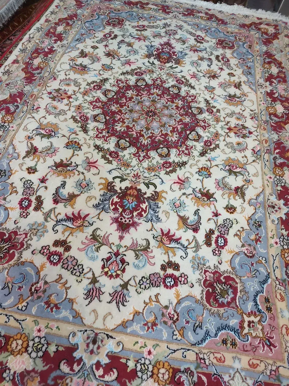 جفت ۶متری نیشابور علیزاده علیا ۴۰ رج|فرش|تبریز, |دیوار