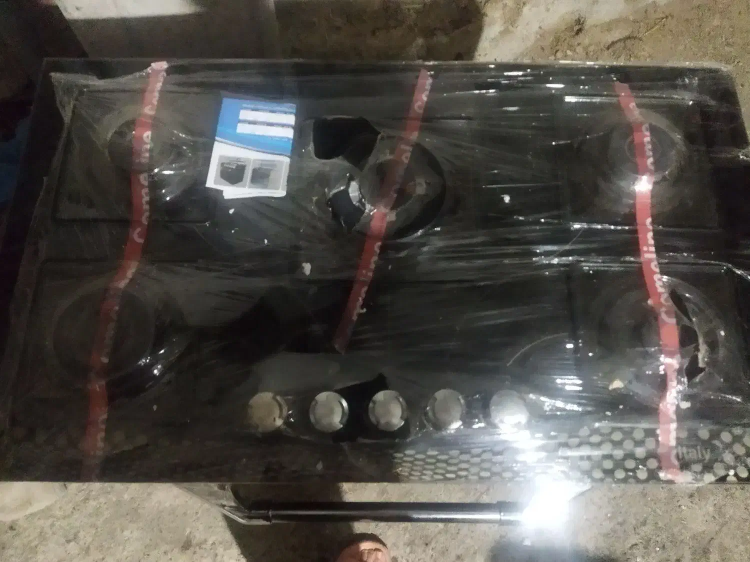 گاز طرح فر شیشه ای مشکی|اجاق گاز و لوازم برقی پختوپز|گلوگاه, |دیوار