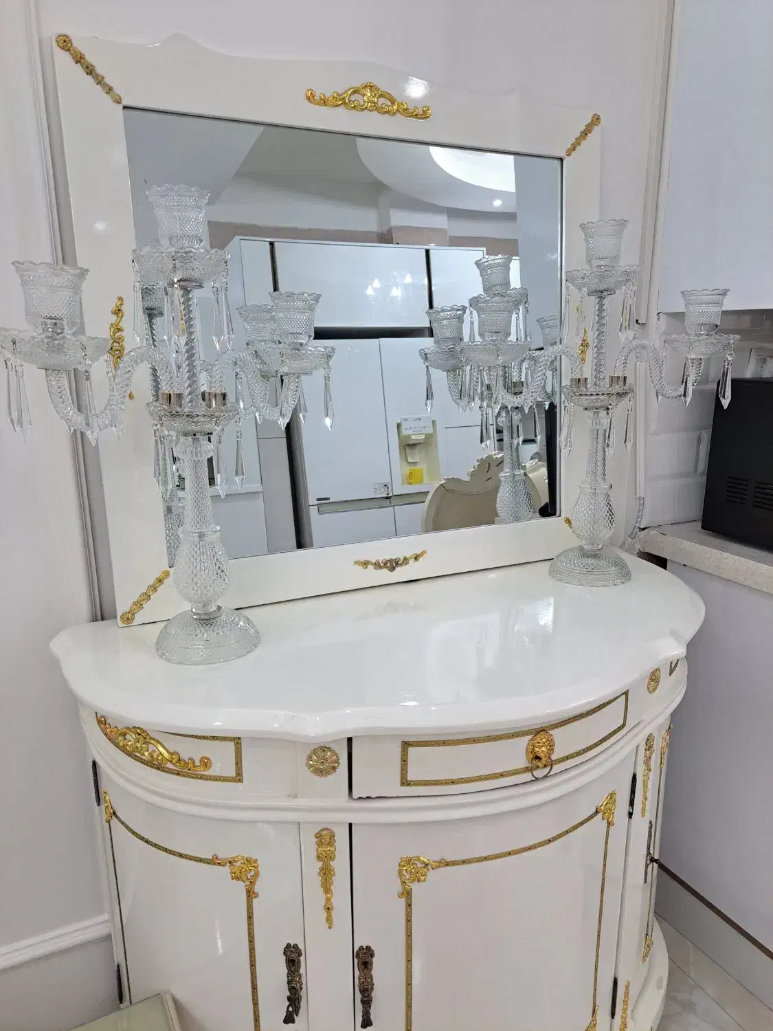 شمعدان باکارات ۳ شاخه نو|لوستر و چراغ آویز|تهران, نبی اکرم|دیوار