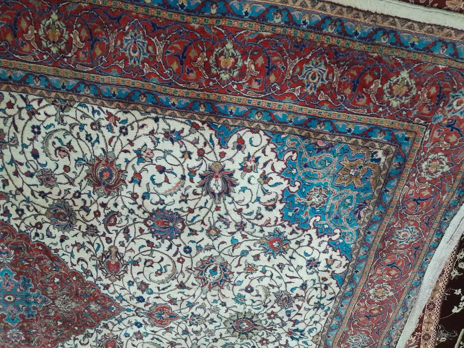 فرش دستباف کاشان ۱۲متری|فرش|شاهرود, |دیوار