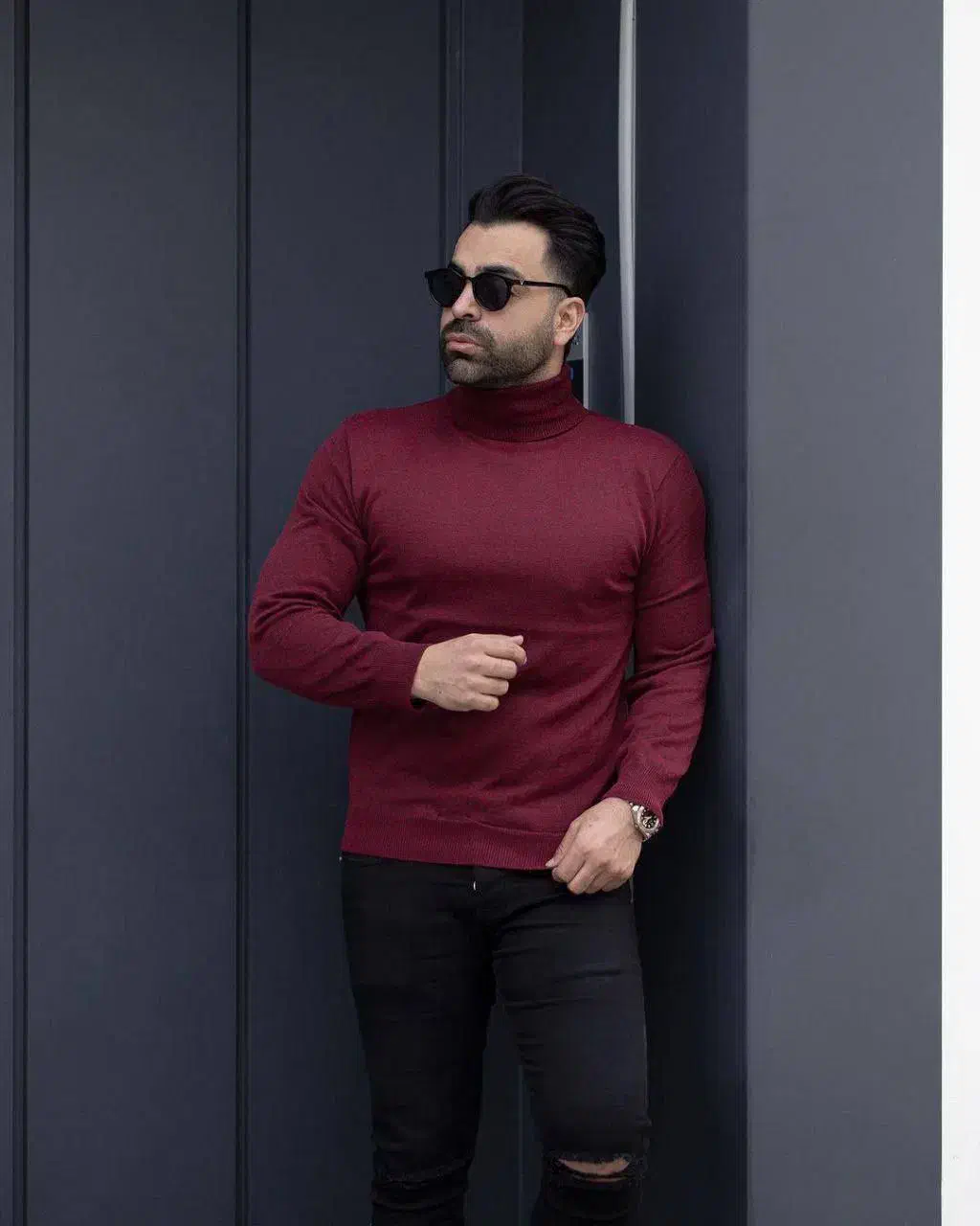 بافت یقه اسکی بافت مردانه لباس مردانه|لباس|قم, باغ شریفی|دیوار