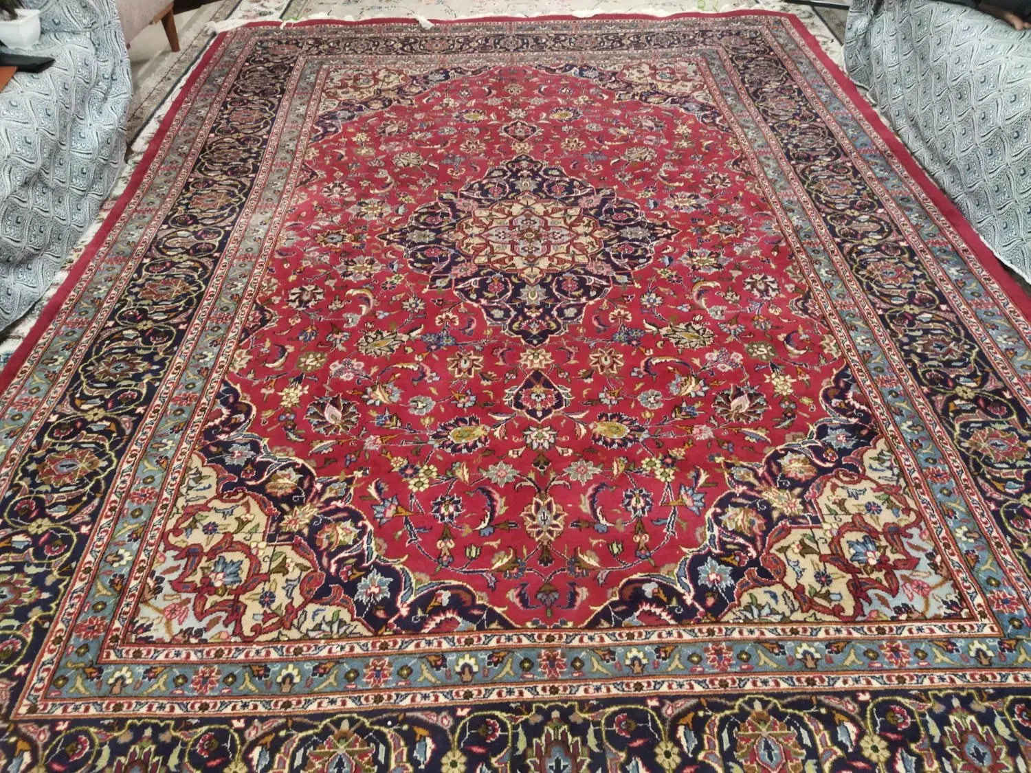 2 تخته فرش دست بافت 9متری|فرش|قزوین, |دیوار