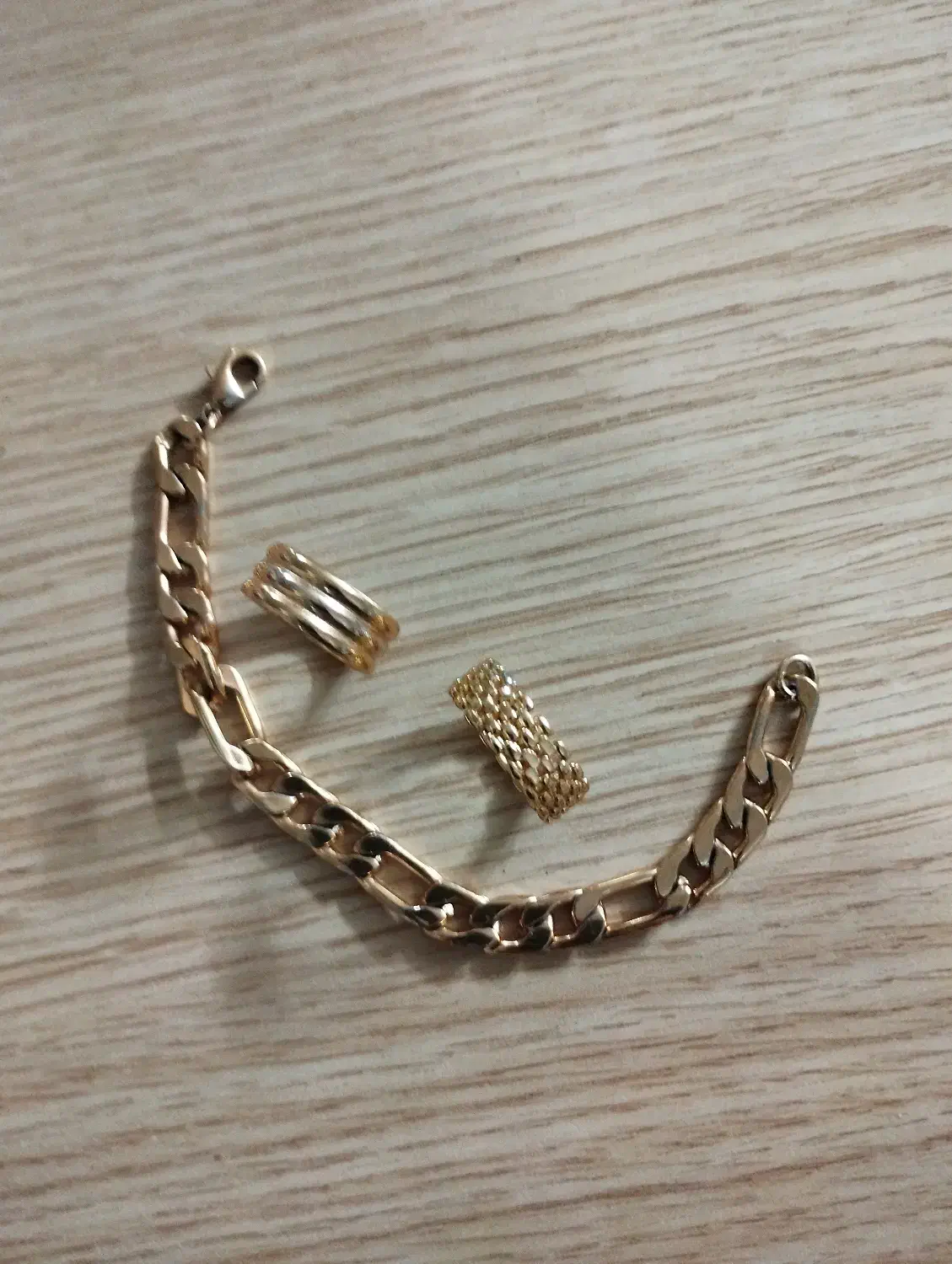 پک طلاروس دستبند و دوتا انگشتر رینگی|بدلیجات|مشهد, تبادکان|دیوار