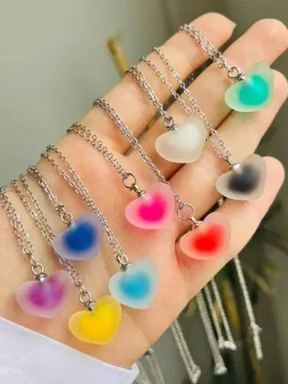 گردنبد قلب پاستیلی|بدلیجات|سبزوار, باهنر|دیوار