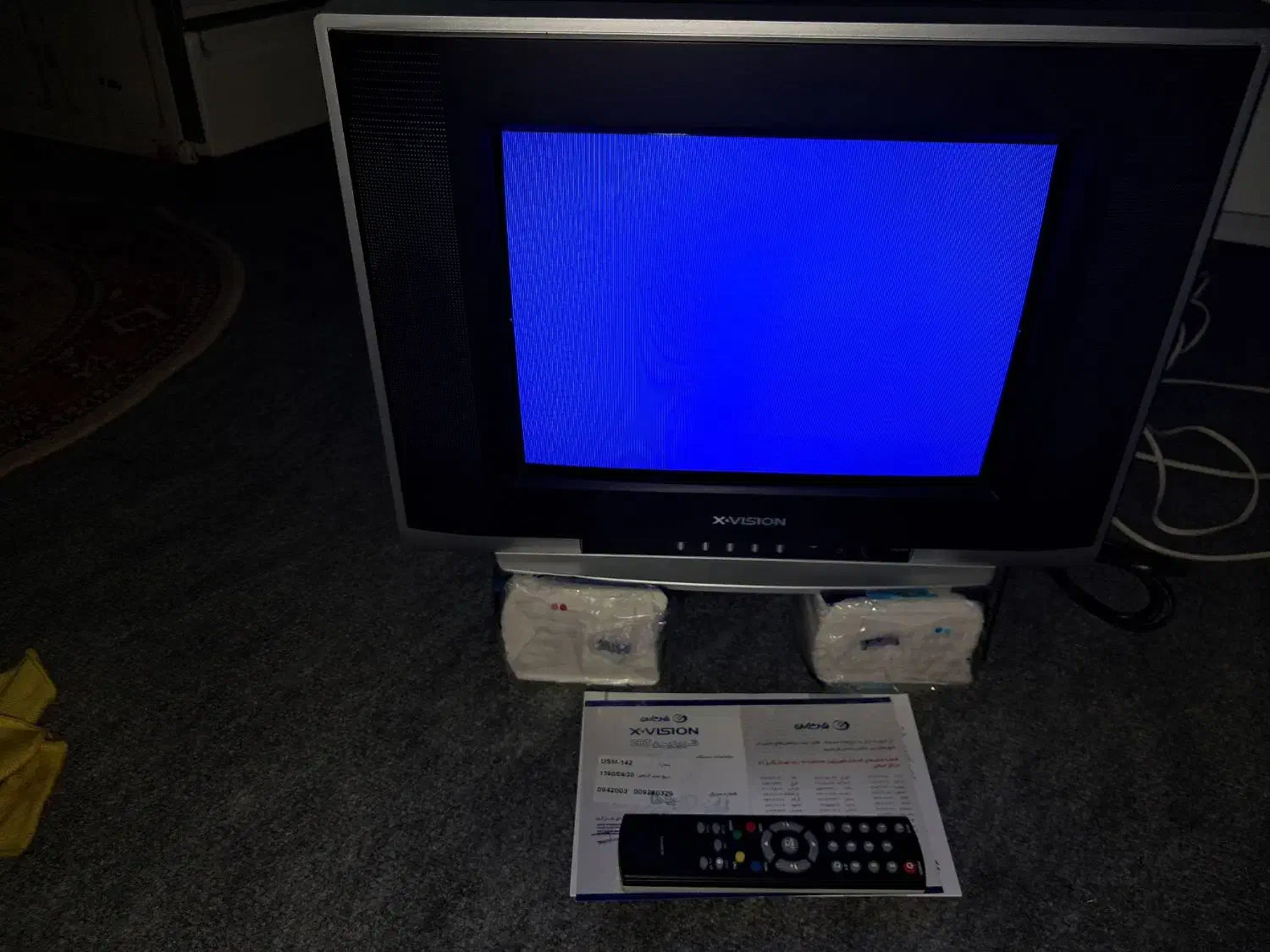 فروش تلویزیون رنگی ایکس ویژن 14اینج آک|تلویزیون و پروژکتور|فولادشهر, مسکن مهر فولادشهر|دیوار