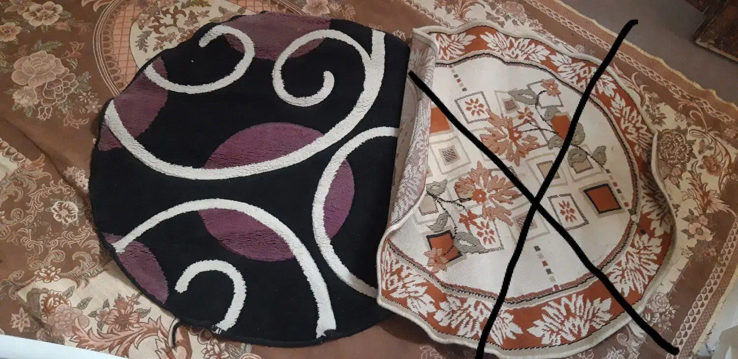 فرش گرد|فرش|کرمانشاه, |دیوار