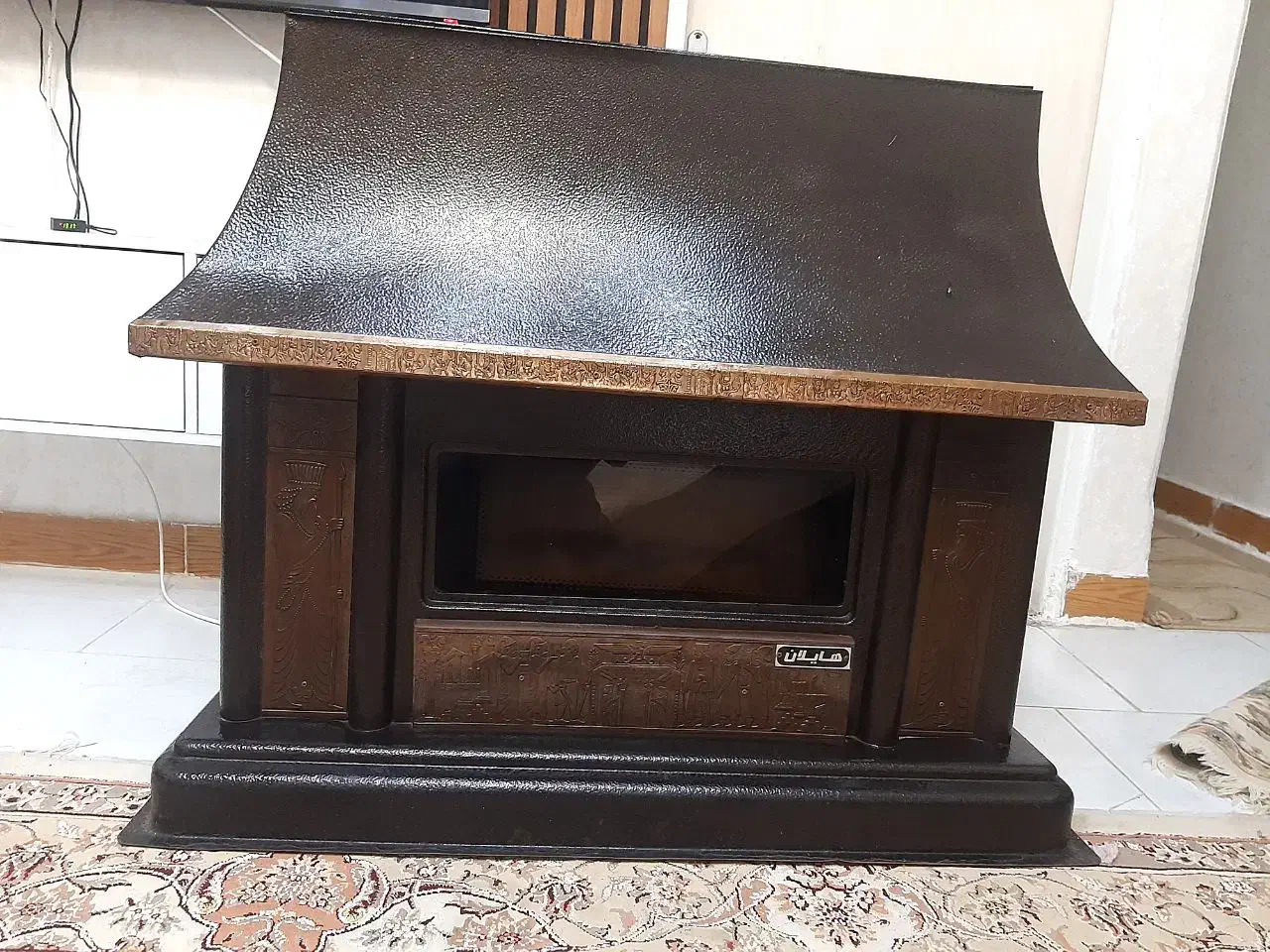 بخاری شومینه ای طرح هخامنشی|بخاری، هیتر، شومینه|رشت, حافظ آباد|دیوار