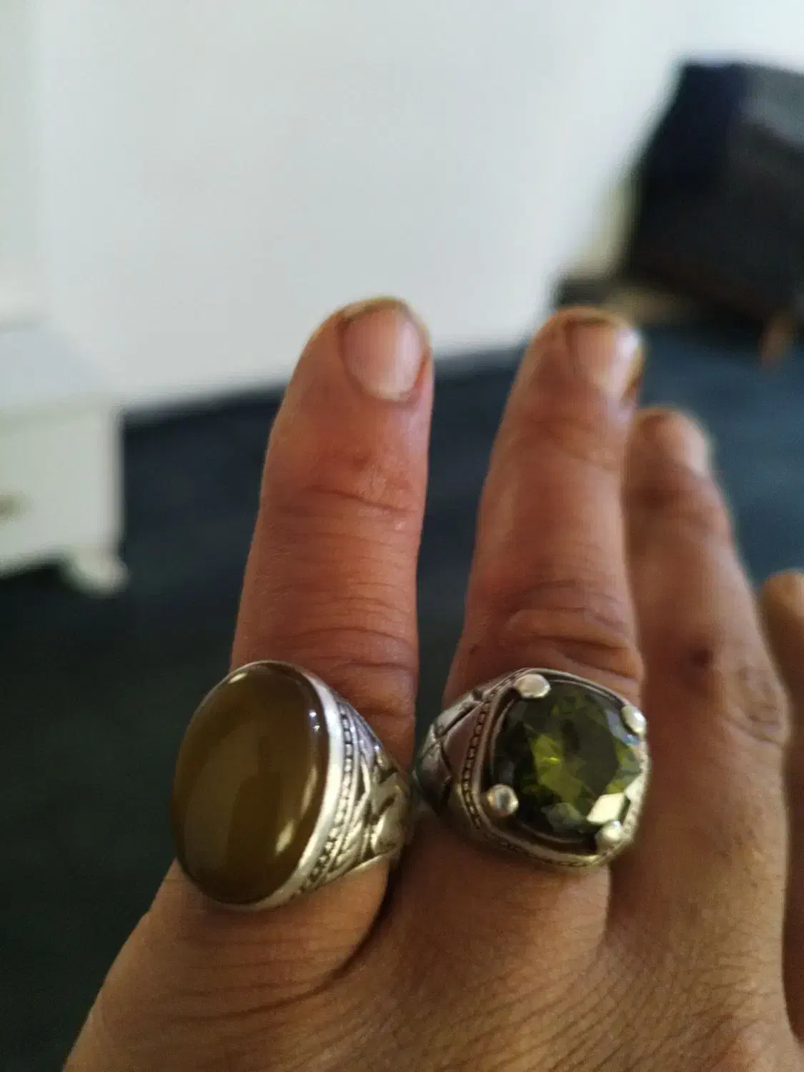 انگشتر زبرجد نیشابور شجر وشرف شمس|جواهرات|لنگرود, |دیوار