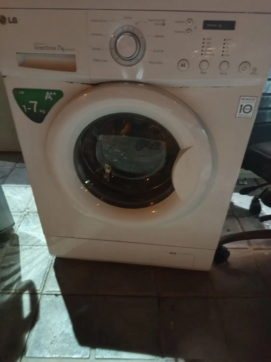 لباس شویی الجی  اصل کره فابریک سالم به شرط کار|ماشین لباسشویی و خشک‌کن لباس|کیش, |دیوار