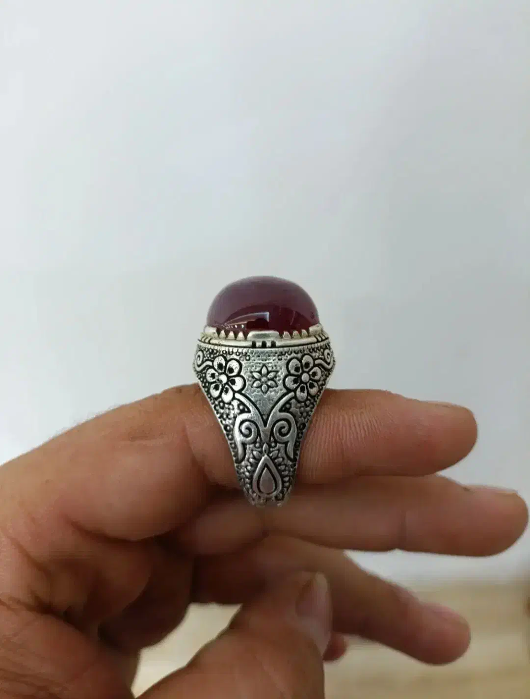 انگشتر نقره یاقوت استار|جواهرات|سردرود, |دیوار