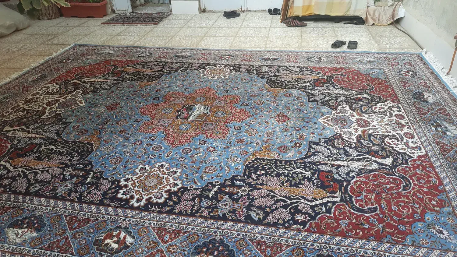 فرش۱۲ متری ۵۰۰ شانه ستاره طلایی دلیجان|فرش|قم, نیروگاه|دیوار