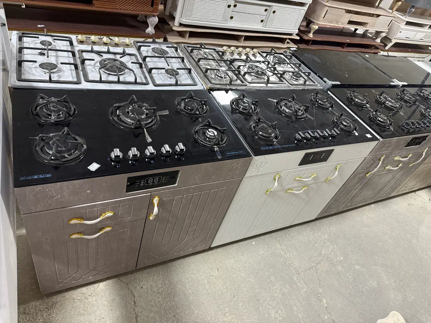 عمده خرده اجاق گاز طرح فر کابینتی رویه شیشه استیل|اجاق گاز و لوازم برقی پختوپز|ارومیه, |دیوار