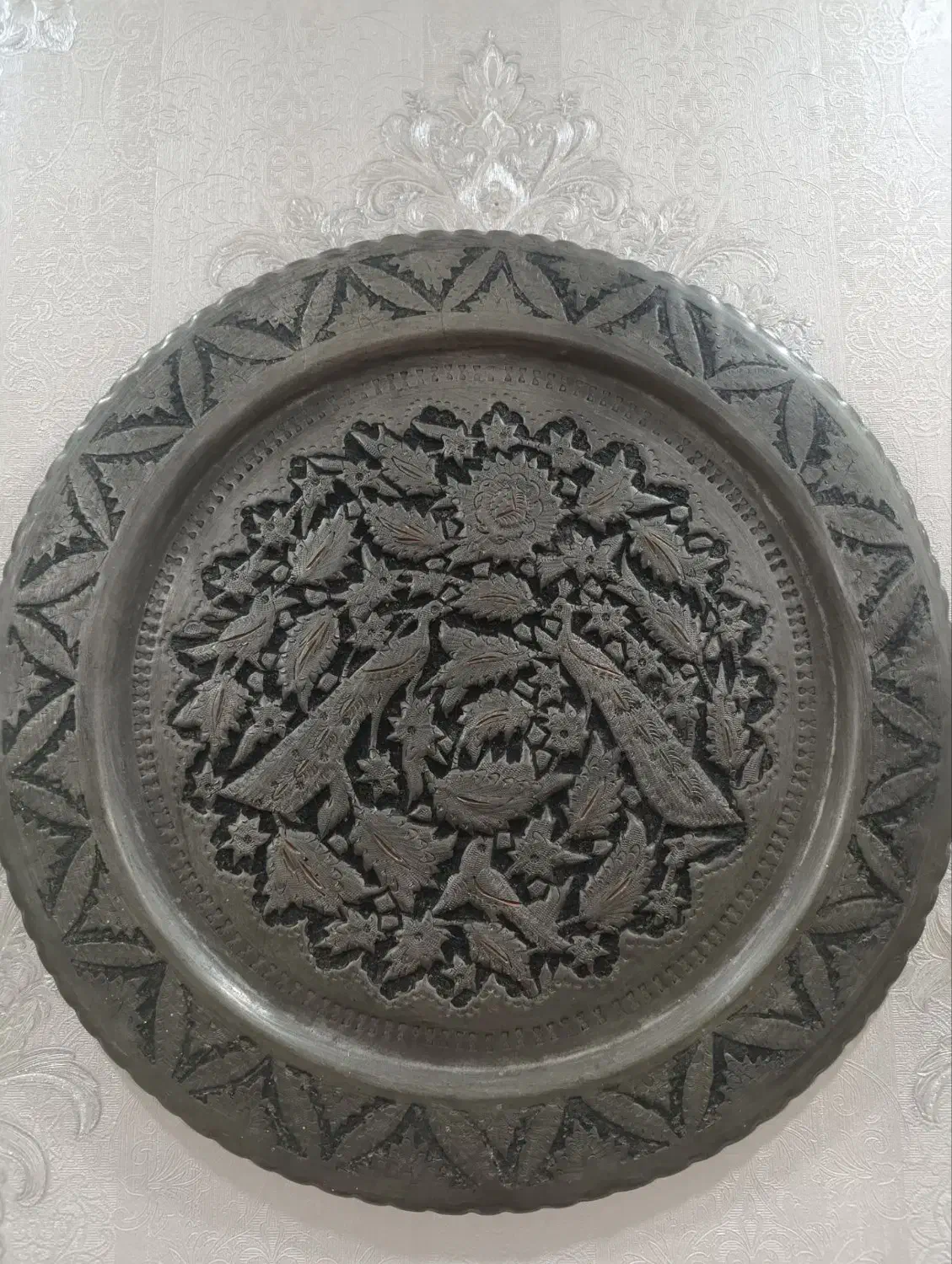 دیوارکوب مسی قدیمی|کلکسیون اشیاء عتیقه|ارومیه, |دیوار