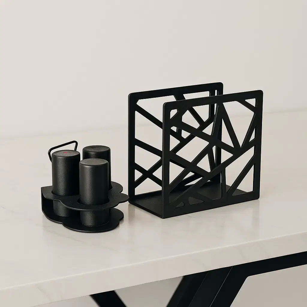 جا دستمال کاغذی و نمک و فلفل و سماق پاش سِت|صنایع دستی و سایر لوازم تزئینی|کوچصفهان, |دیوار