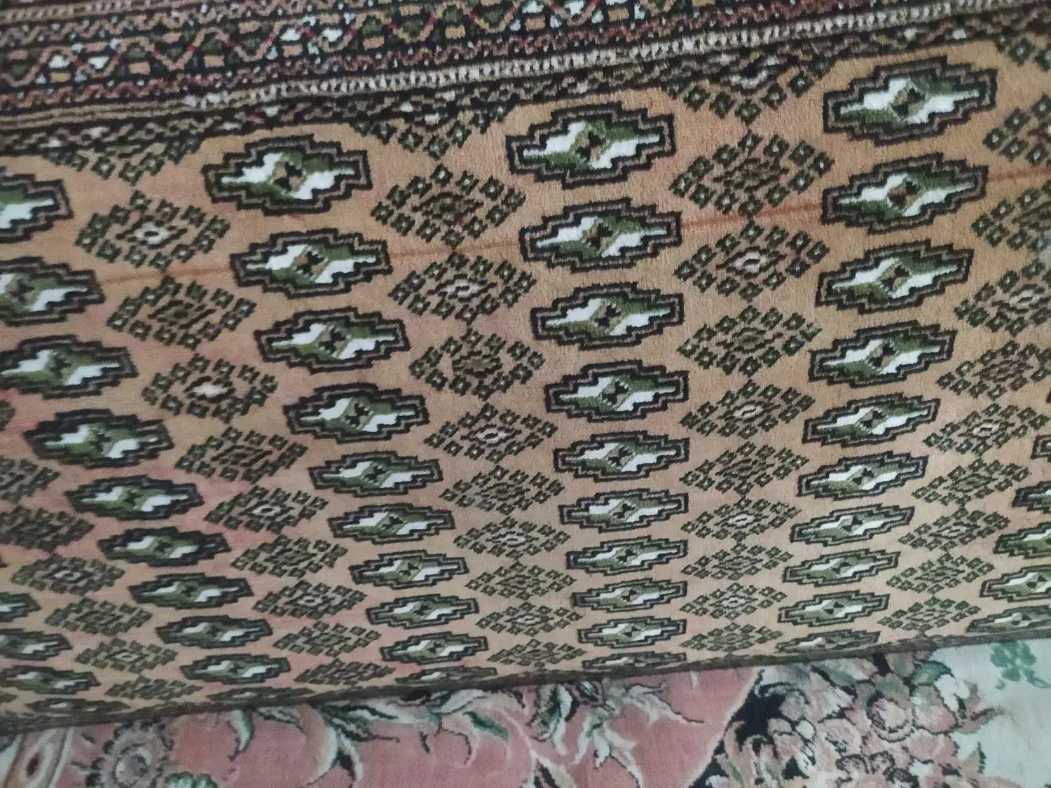 دو جفت پشتی ترکمنی دست بافت وماشینی|پشتی|بندر گز, |دیوار