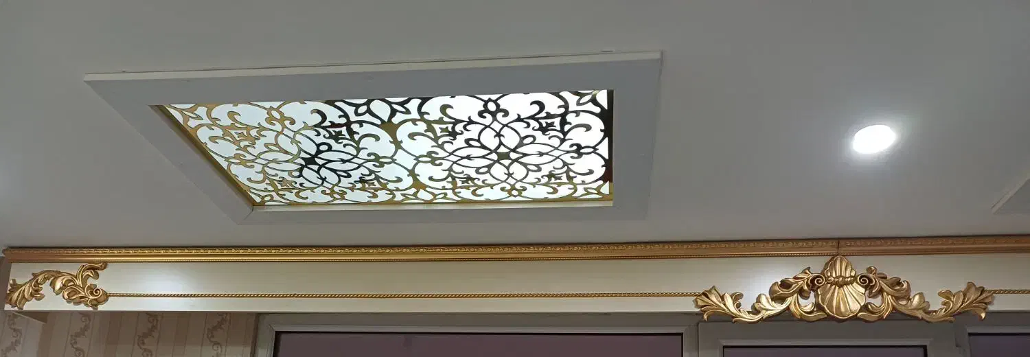 قاب پرده mdf تاج دار|پرده، رانر، رومیزی|قدس, شهرقدس|دیوار