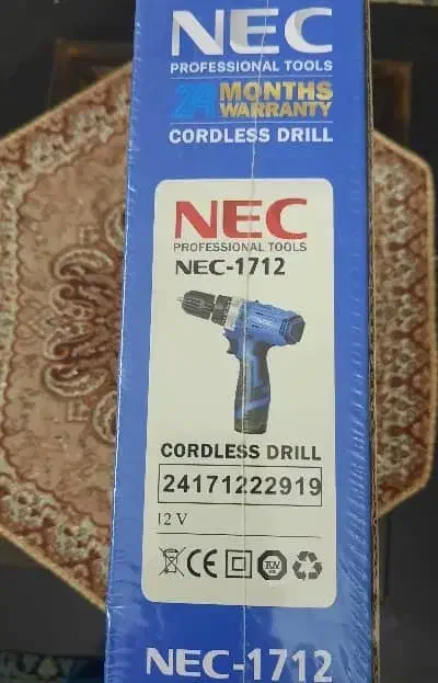 دریل شارژی NEC 1712 - 12V|ابزارآلات|اصفهان, باغ دریاچه|دیوار