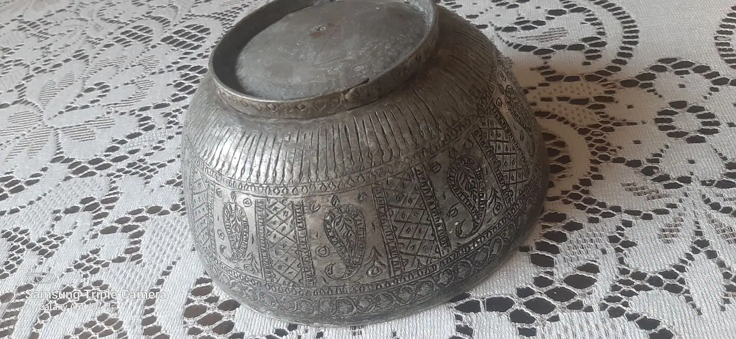 کاسه مسی قدیمی|کلکسیون اشیاء عتیقه|تهران, کوی بیمه|دیوار