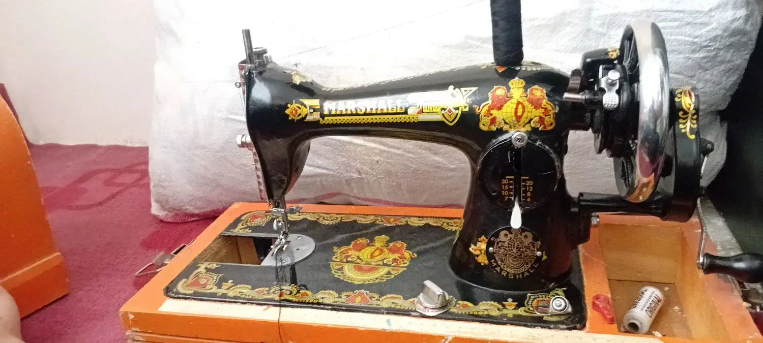 چرخ خیاطی مارشال قدیمی|چرخ خیاطی و ریسندگی|رضویه, |دیوار
