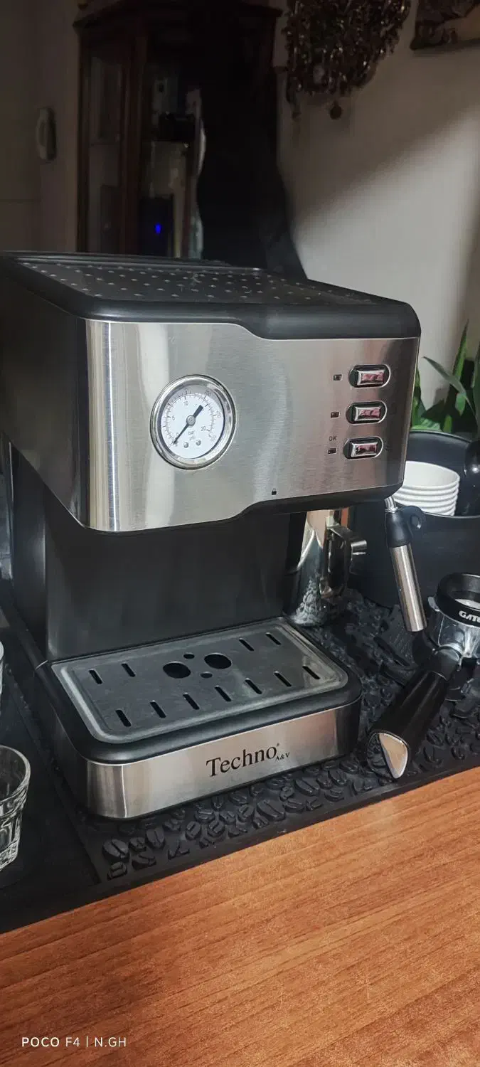 اسپرسو ساز تکنو Te-818|سماور، چای‌ساز، قهوه‌ساز|کرج, کوی کارمندان جنوبی|دیوار