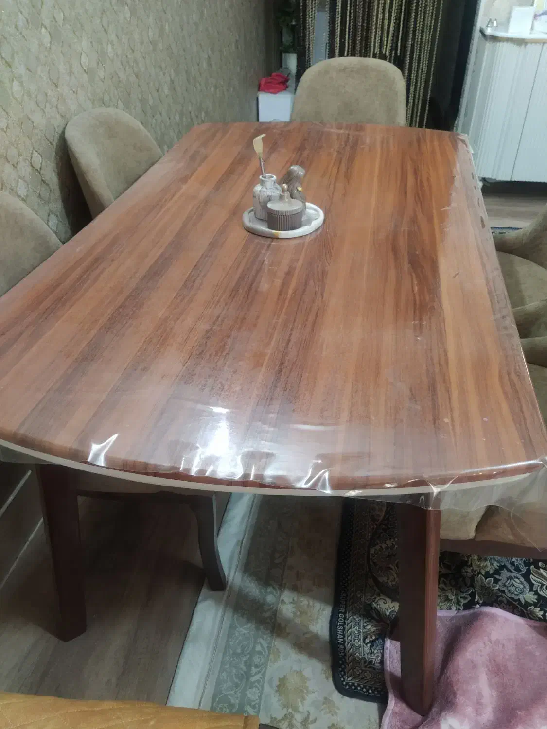 میز نهارخوری چوب راش|میز و صندلی غذاخوری|زاهدان, |دیوار