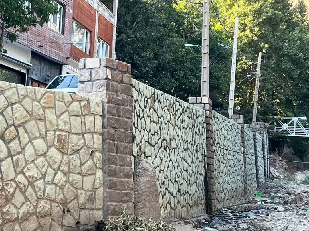 اجرای دیوار سنگ مالون به صورت منظم و غیرومنظم|خدمات پیشه و مهارت|تهران, گمرک|دیوار