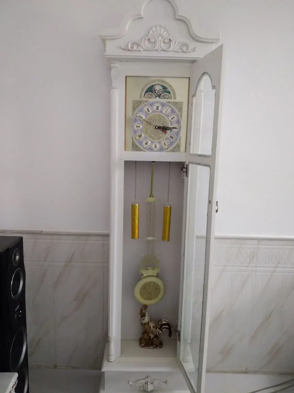 ساعت ایستاده چوبی سالم در حد نو|ساعت دیواری و تزئینی|نیشابور, خیام|دیوار