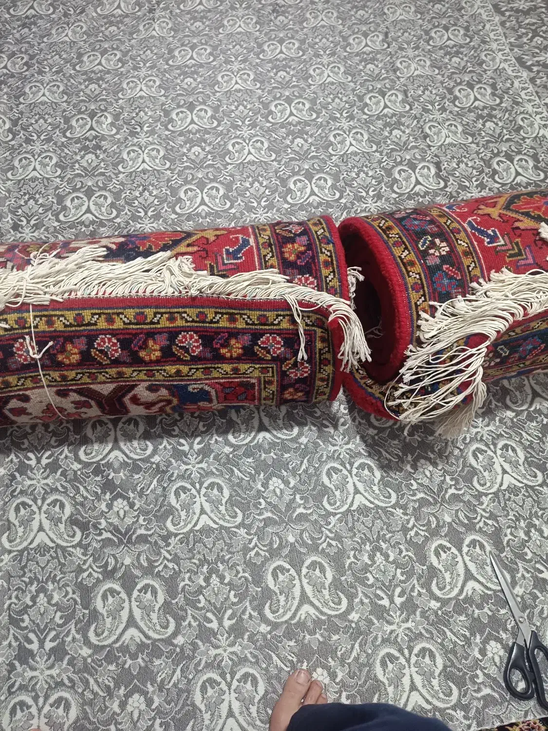 یک جفت کناره دستبافت هریز درجه یک|فرش|اردبیل, |دیوار