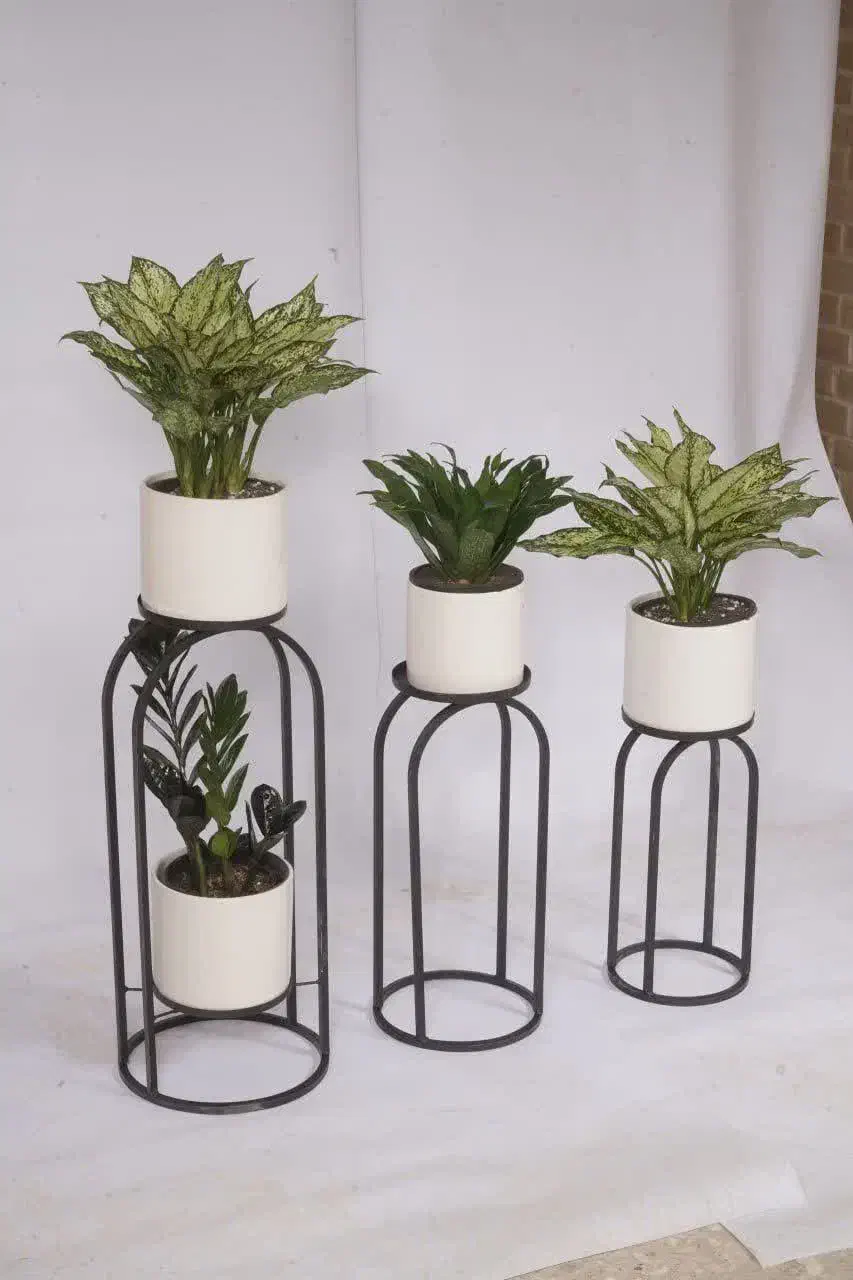 پایه گلدان فلزی تک و 3 تایی سایز بندی تولیدی-|گل و گیاه طبیعی|تهران, افسریه جنوبی|دیوار