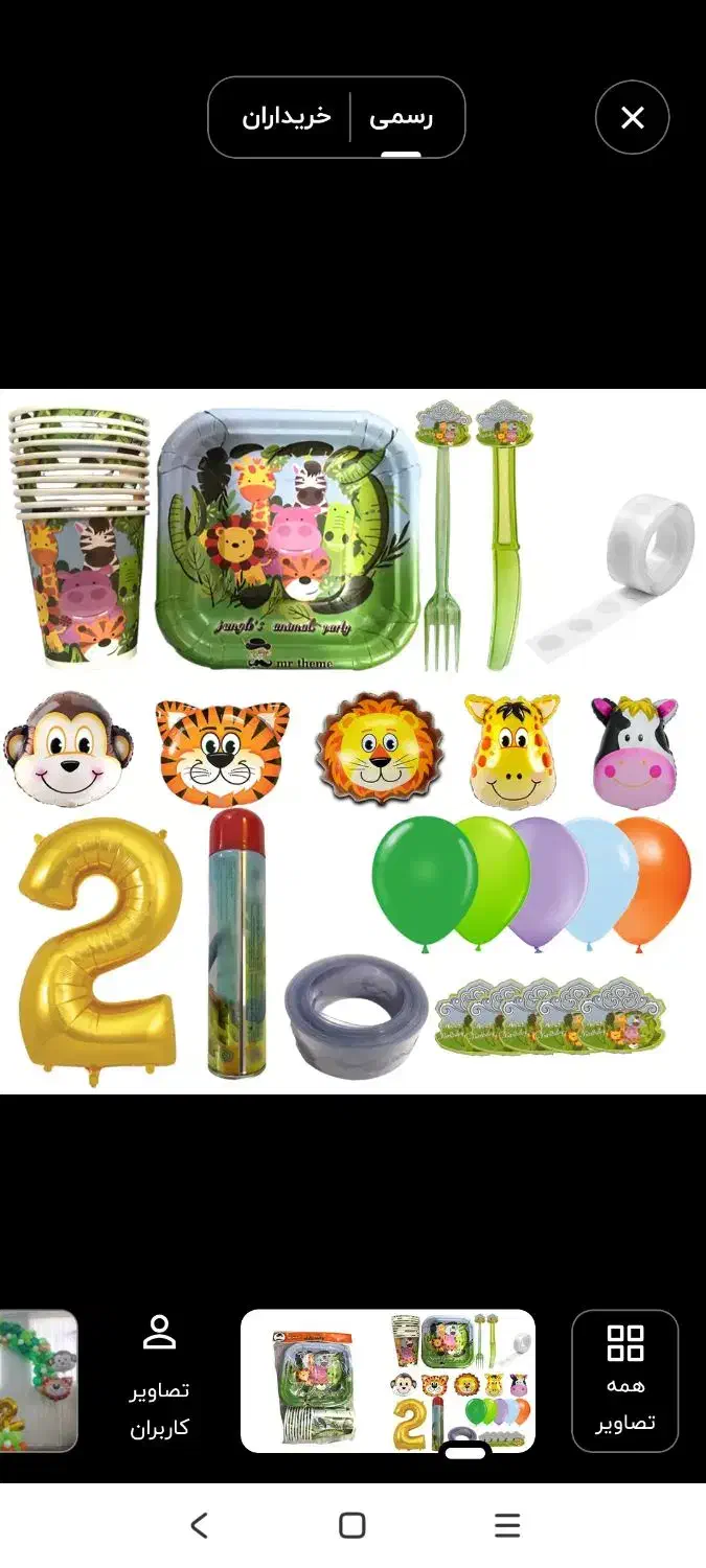 فروش تم تولد حیوانات آماده|اسباببازی|شیراز, کوشک میدان|دیوار