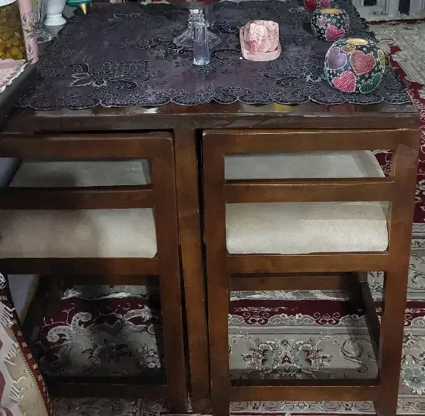 میز نهارخوری ۴ نفره|میز و صندلی غذاخوری|لولمان, |دیوار