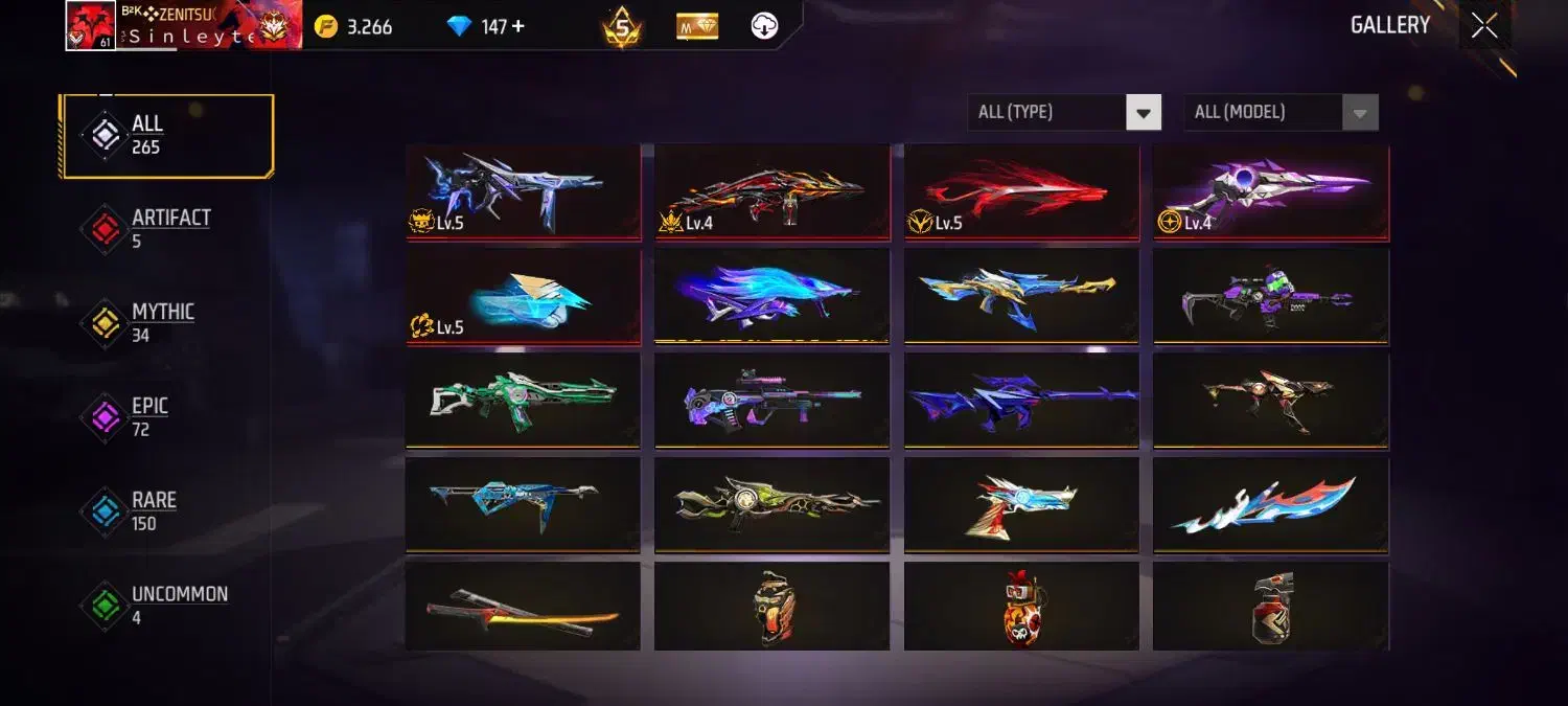 اکانت فری فایر قدیمی و فول گان|کنسول، بازی ویدئویی و آنلاین|بابل, |دیوار