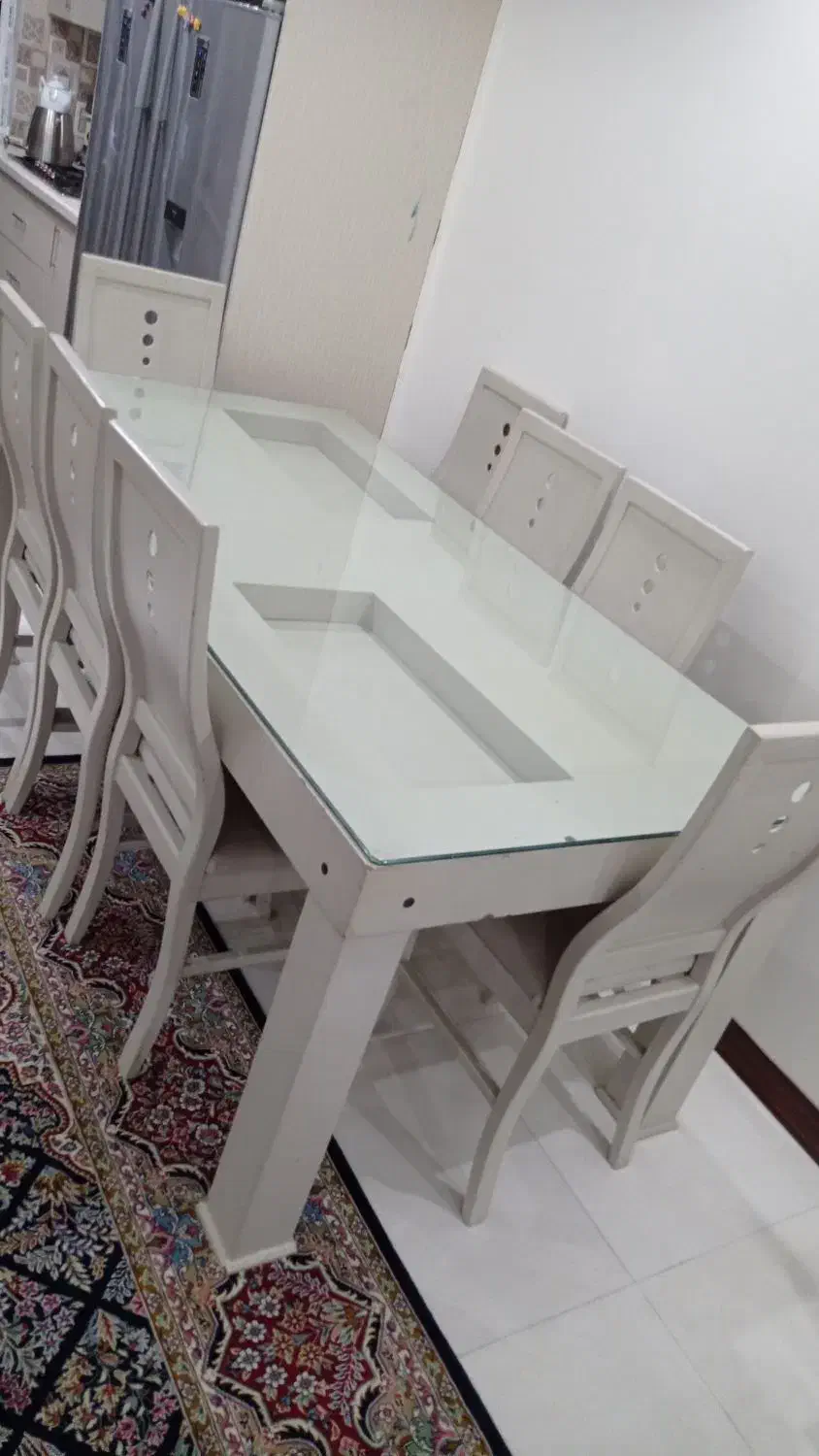 ئ دست مبل 8نفره با میز ناهار خوری 8نفره|مبلمان خانگی و میز عسلی|ملارد, |دیوار