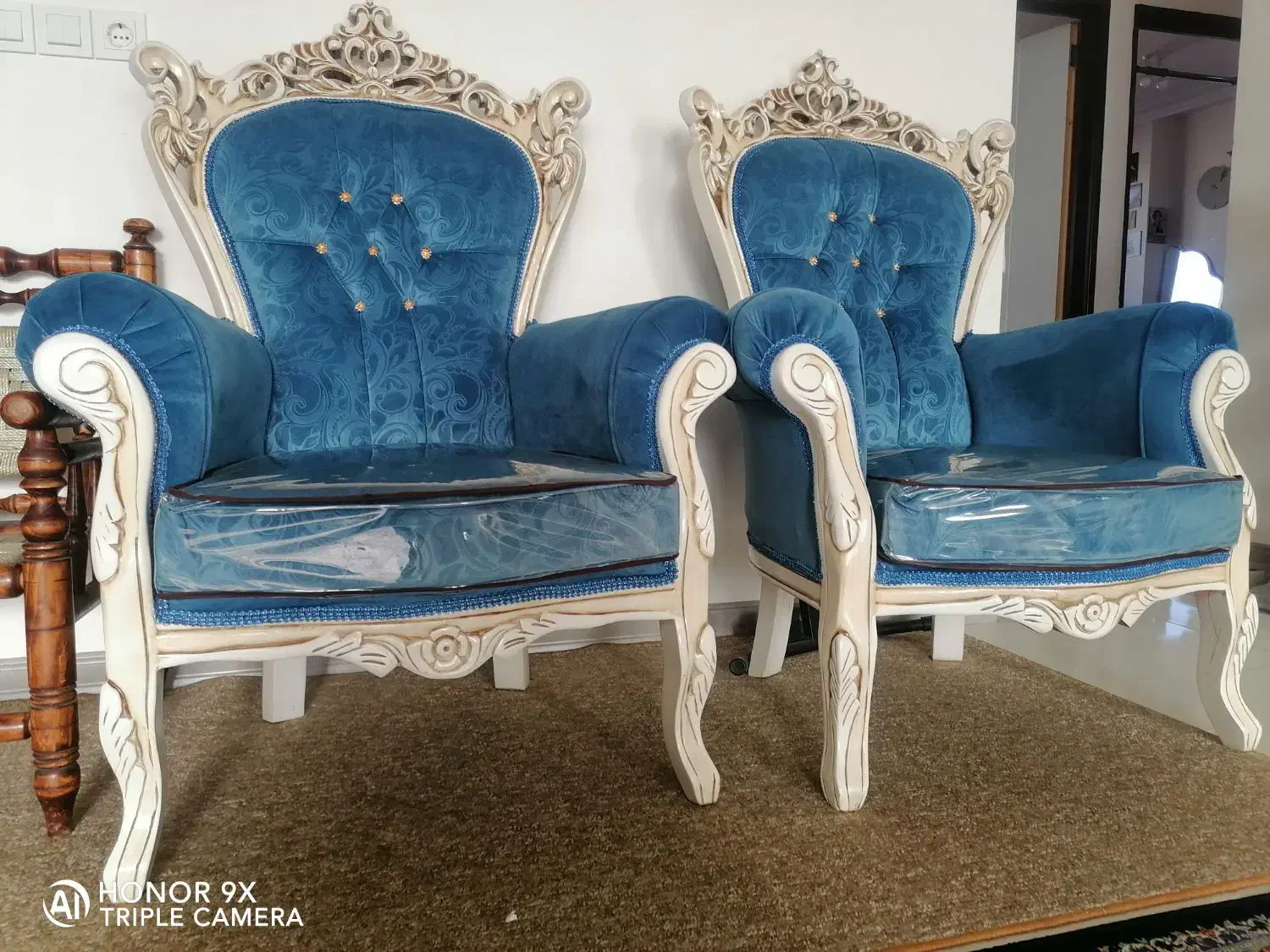 سلطنتی 9 نفره با عسلی و میز|مبلمان خانگی و میز عسلی|لردگان, |دیوار