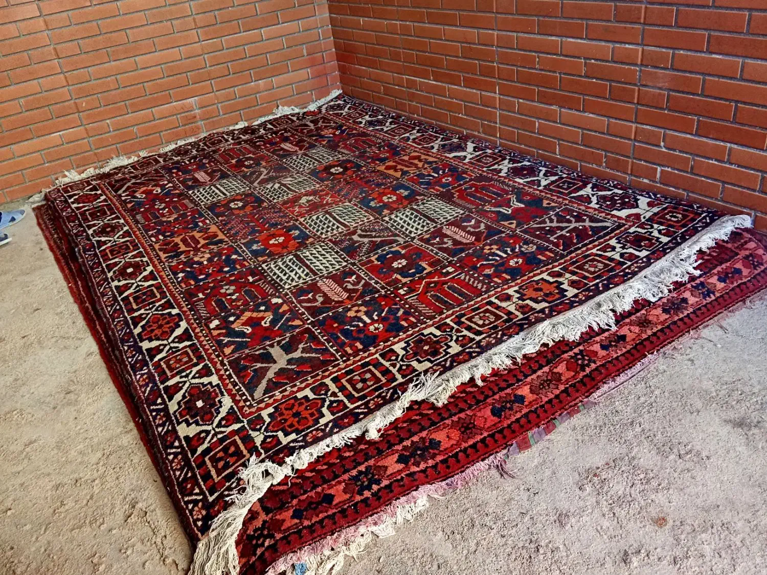 ۲۰ تخته فرش دستباف قدیمی فقط ۱۴۵ م|فرش|لردگان, |دیوار