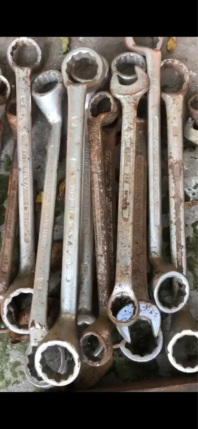 آچار رینگ و تخت سایز بزرگ و ست بوکس|ابزارآلات|رشت, سعدی (تختی)|دیوار